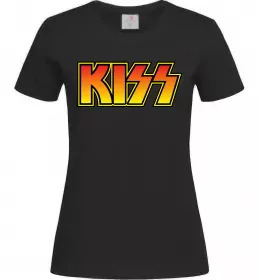Женская футболка Kiss logo Ярко-синий фото