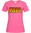 Жіноча футболка Logo Kiss Яскраво-рожевий фото