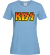 Жіноча футболка Logo Kiss Блакитний фото