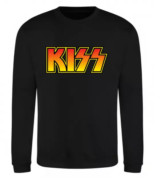 Свитшот Logo Kiss Черный фото