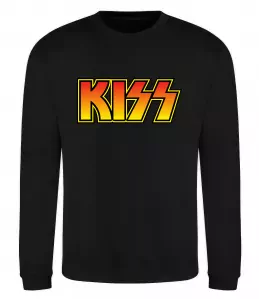 Свитшот Logo Kiss Черный фото