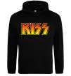 Женская толстовка (худи) Logo Kiss Черный фото