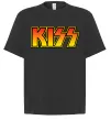 Футболка Оверсайз Logo Kiss Чорний фото