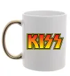 Чашка з кольоровою ручкою Logo Kiss Золото фото