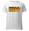 Мужская премиум футболка Logo Kiss Белый фото