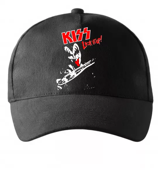 Кепка Kiss lick it up Чорний фото