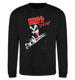 Свитшот Kiss lick it up Черный фото