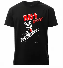 Мужская премиум футболка Let me go rock n roll Черный фото