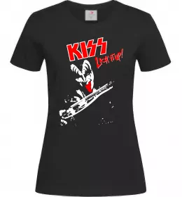 Женская футболка Kiss logo Ярко-синий фото