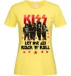 Жіноча футболка Let me go rock n roll Лимонний фото