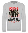 Свитшот Let me go rock n roll Серый меланж фото