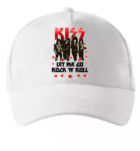 Кепка Let me go rock n roll Білий фото