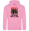 Чоловіча толстовка (худі) Let me go rock n roll Рожевий фото