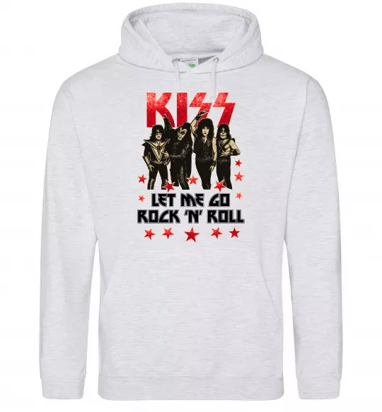 Жіноча толстовка (худі) Let me go rock n roll Сірий меланж фото