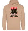 Жіноча толстовка (худі) Let me go rock n roll Пісочний фото