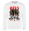 Світшот Let me go rock n roll Білий фото