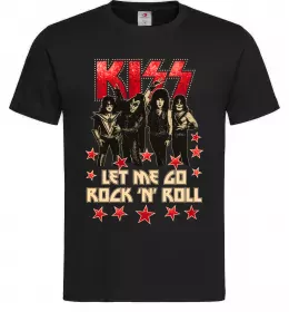 Мужская футболка Let me go rock n roll Черный фото