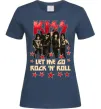 Жіноча футболка Let me go rock n roll Темно-синій фото