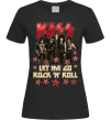 Жіноча футболка Let me go rock n roll Чорний фото