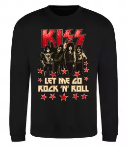 Свитшот Let me go rock n roll Черный фото