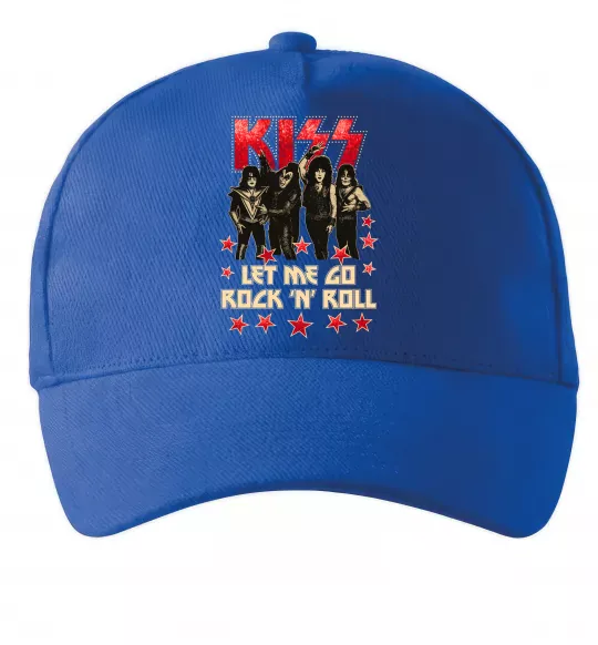 Кепка Let me go rock n roll Яскраво-синій фото