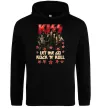 Мужская толстовка (худи) Let me go rock n roll Черный фото