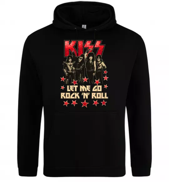 Жіноча толстовка (худі) Let me go rock n roll Чорний фото