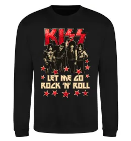 Свитшот Let me go rock n roll Черный фото