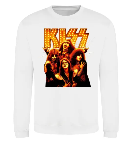 Свитшот Kiss end of the road Белый фото