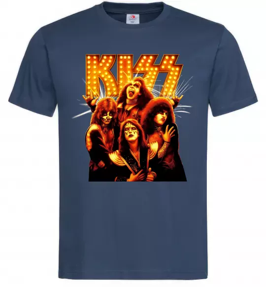 Мужская футболка Kiss end of the road Темно-синий фото