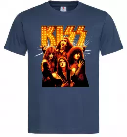 Мужская футболка Kiss end of the road Темно-синий фото