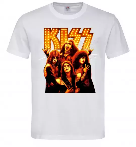 Мужская футболка Kiss end of the road Белый фото