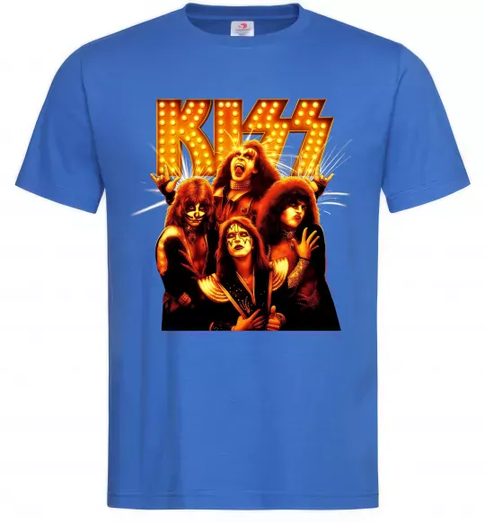 Мужская футболка Kiss end of the road Ярко-синий фото