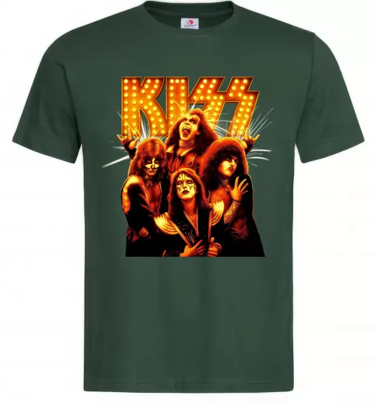 Мужская футболка Kiss end of the road Темно-зеленый фото