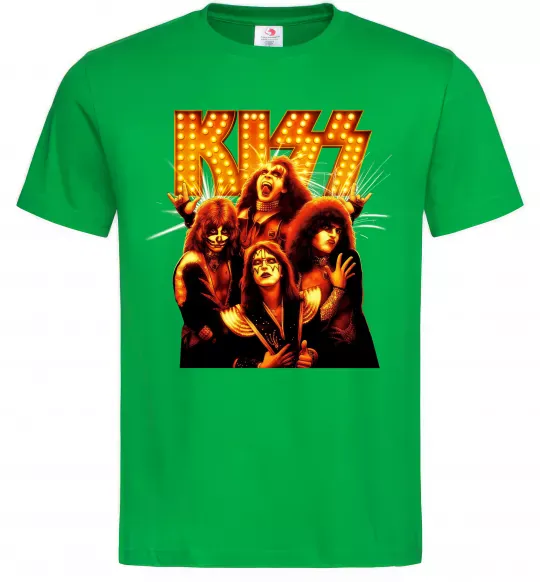Мужская футболка Kiss end of the road Зеленый фото