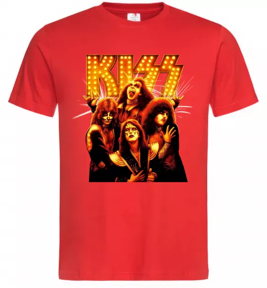 Мужская футболка Kiss end of the road Красный фото