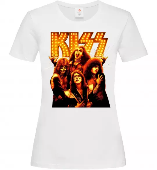 Женская футболка Kiss end of the road Белый фото