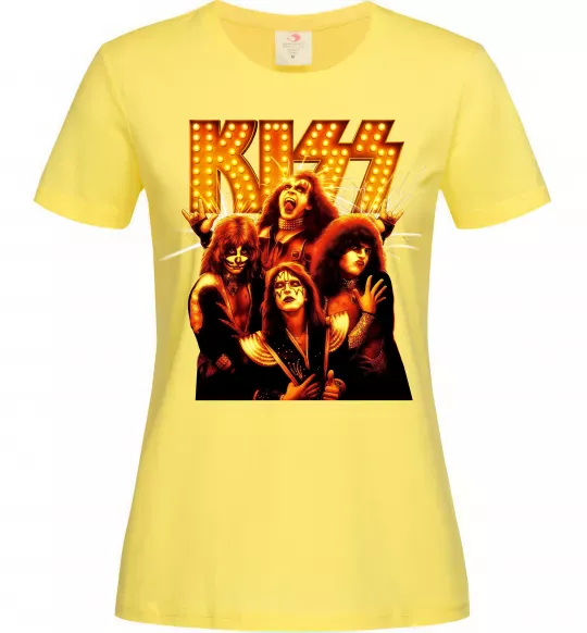 Женская футболка Kiss end of the road Лимонный фото