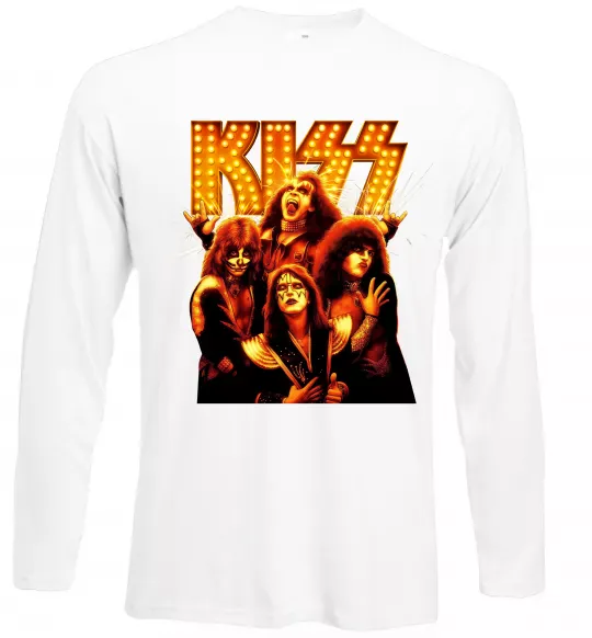 Лонгслів Kiss end of the road Білий фото