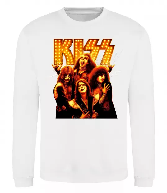 Свитшот Kiss end of the road Белый фото