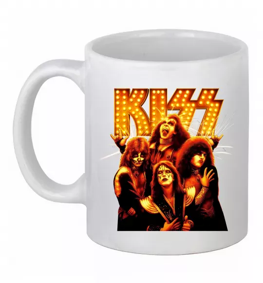 Чашка керамічна Kiss end of the road Білий фото
