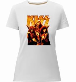 Жіноча преміум футболка Kiss end of the road