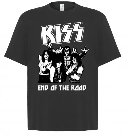 Футболка Оверсайз End of the road Kiss Чорний фото