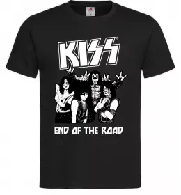 Мужская футболка End of the road Kiss Черный фото