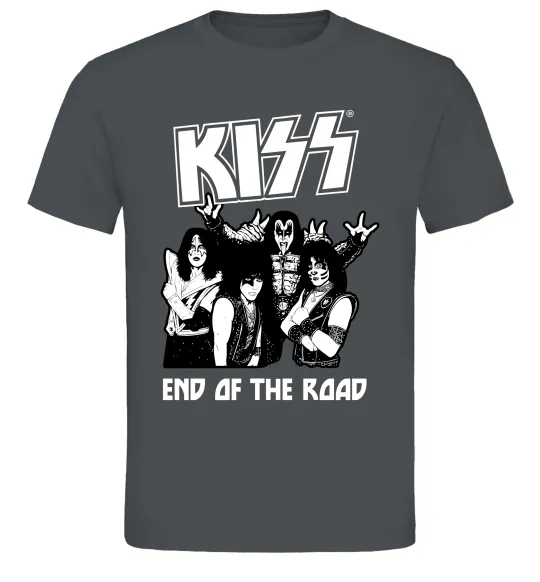 Мужская футболка End of the road Kiss Графит фото