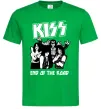 Мужская футболка End of the road Kiss Зеленый фото