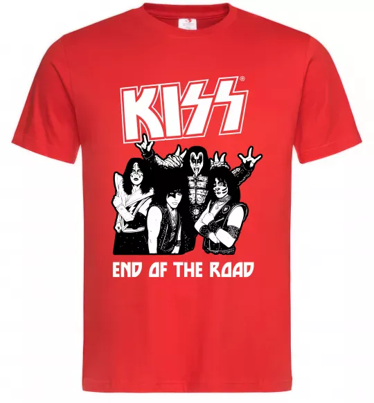 Мужская футболка End of the road Kiss Красный фото