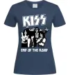 Женская футболка End of the road Kiss Темно-синий фото