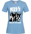 Женская футболка End of the road Kiss Голубой фото