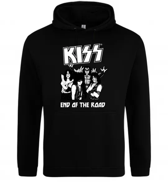 Жіноча толстовка (худі) End of the road Kiss Чорний фото